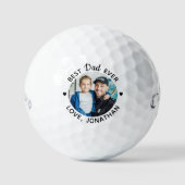 Beste DAD ooit Aangepast Foto Aangepaste Callaway Golfballen (Voorkant)