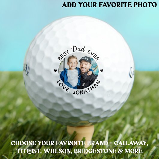 Beste DAD ooit Aangepast Foto Aangepaste Callaway Golfballen