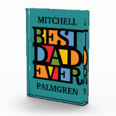 BESTE DAD OOIT aangepaste blokprijs Fotoblokken (Rechts)