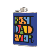 BESTE DAD OOIT aangepaste kolf Heupfles (Links)