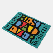 BESTE DAD OOIT, aangepaste naam deurmat (Schuin)