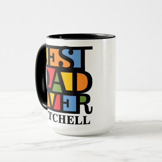 BESTE DAD OOIT, aangepaste naam Mok (Voorkant links)