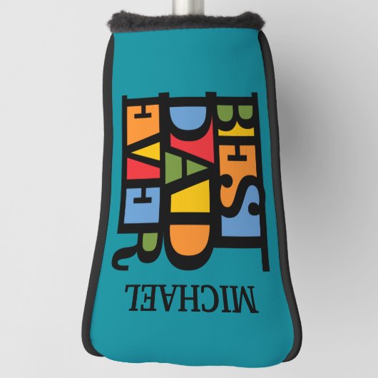 BESTE DAD OOIT aangepaste naam putter cover (Draai 90)