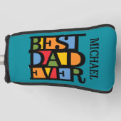BESTE DAD OOIT aangepaste naam putter cover (Voorkant)