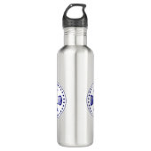 Beste DAD ooit Badge Logo Design Waterfles (Voorkant)