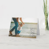 Beste DAD ooit Beste vader ooit, aangepaste foto Kaart (Voorkant)