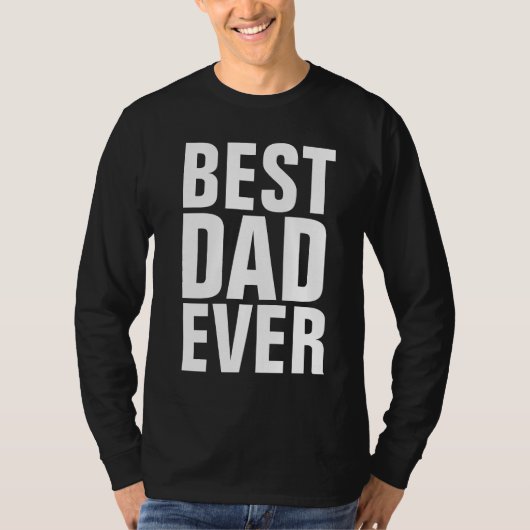 BESTE DAD OOIT Black T-Shirts (Voorkant)