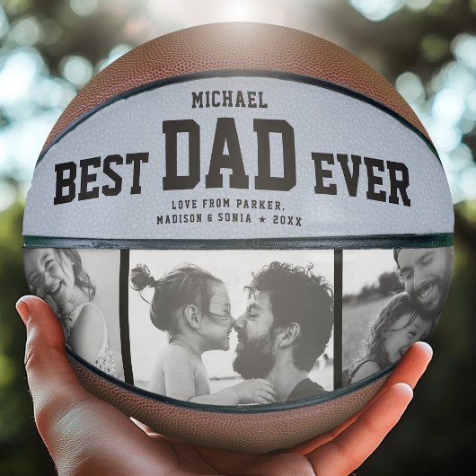 BESTE DAD OOIT Cool Trendy Unieke fotocollage Basketbal