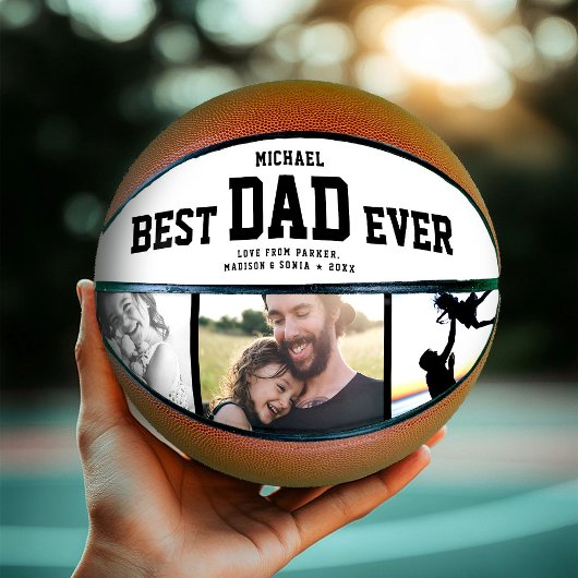 BESTE DAD OOIT Cool Trendy Unieke fotocollage Basketbal