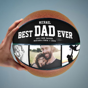 BESTE DAD OOIT Cool Trendy Unique Photo Collage Basketbal