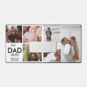 Beste DAD ooit Custom 7 Photo Collage Bureaumat (Keyboard & Muis)
