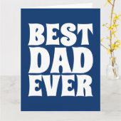 BESTE DAD OOIT GEEFT WENSKAARTEN KAART (Gele Bloem)