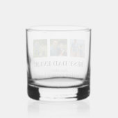 BESTE DAD OOIT - Gepersonaliseerde Vaderdag-foto Whisky Glas (Achterkant)