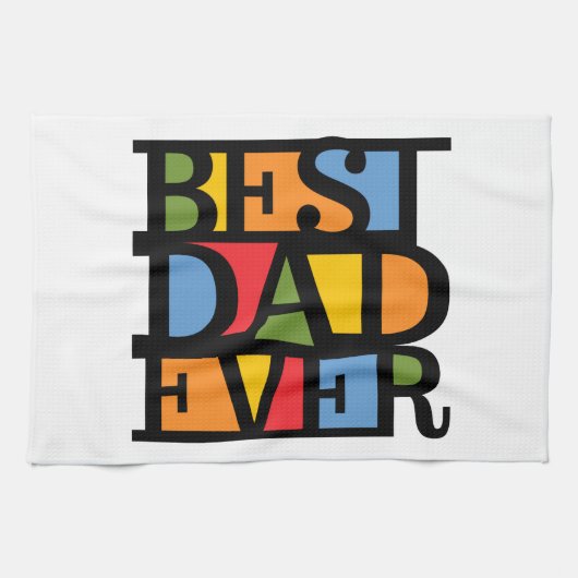 BESTE DAD OOIT handdoek (Horizontaal)