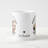 Beste DAD ooit Happy Vaderdag, Aangepast 2 Foto Grote Koffiekop (Voorkant)