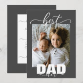 Beste DAD ooit Kinder Foto Vaderdag Kaart (Voorkant / Achterkant)