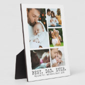 BESTE DAD OOIT Klassiek fotocollage Fotoplaat (Zijkant)