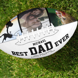BESTE DAD OOIT Modern Cool COLOR Photo Collage American Football