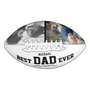 BESTE DAD OOIT Moderne KLEURfoto's op maat American Football