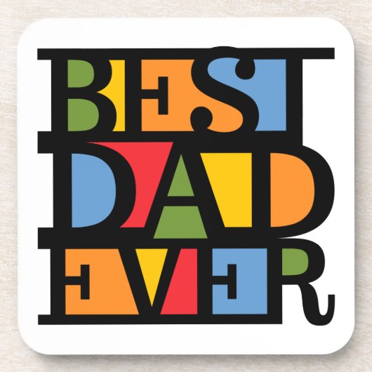 BESTE DAD OOIT onderzetters (Voorkant)