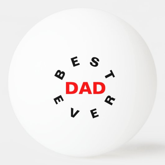 Beste DAD ooit Pingpongbal (Achterkant)