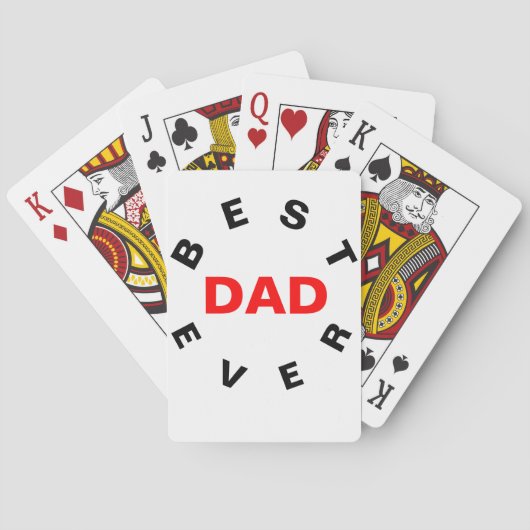 Beste DAD ooit Pokerkaarten (Achterkant)