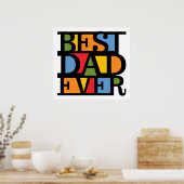 BESTE DAD OOIT poster (Keuken)