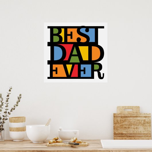 BESTE DAD OOIT poster (Keuken)