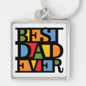 BESTE DAD OOIT Premium-sleutelketen Sleutelhanger (Voorkant)