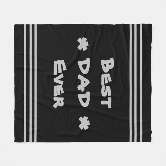 BESTE DAD OOIT Simple Modern Cool Script Black Fleece Deken (Voorkant (Horizontaal))