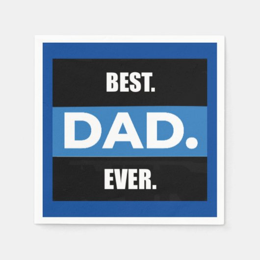 BESTE DAD OOIT Standaard Cocktail servetten (Voorkant)