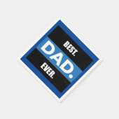 BESTE DAD OOIT Standaard Cocktail servetten (Hoek)