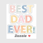 Beste DAD ooit Sticker (Vel)