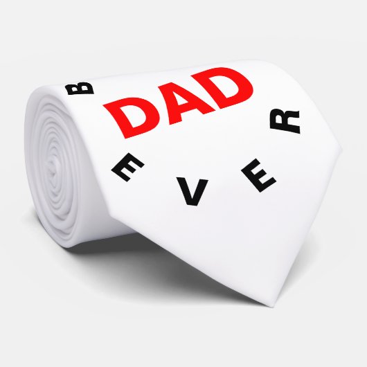 Beste DAD ooit Stropdas (Opgerold)