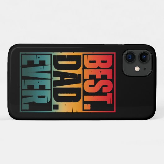 BESTE DAD OOIT TYPOGRAFIE Case-Mate iPhone CASE (Achterkant (horizontaal))