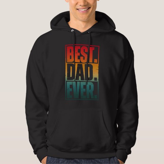 BESTE DAD OOIT TYPOGRAFIE HOODIE (Voorkant)