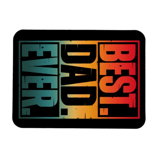 BESTE DAD OOIT TYPOGRAFIE MAGNEET (Horizontaal)