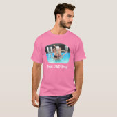 Beste DAD ooit uploadt uw horizontale familiefoto T-shirt (Voorkant volledig)