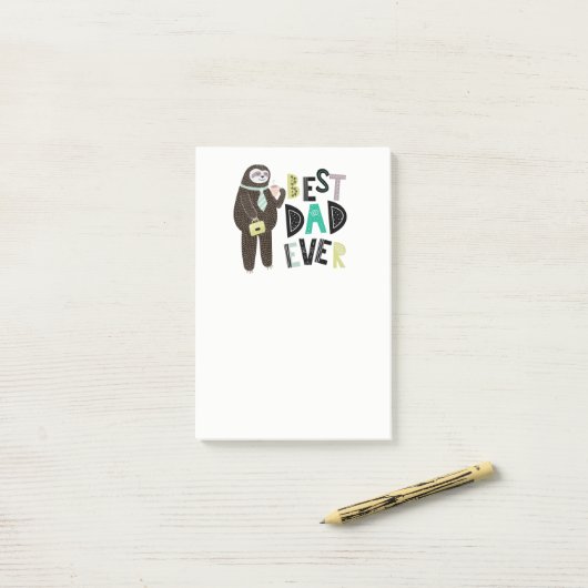 BESTE DAD OOIT Vaderdag Aangepast Post-it® Notes (Op bureau)