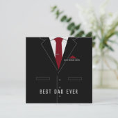 Beste DAD ooit Vaderdag Kaart - Gepersonaliseerd (Staand voorkant)