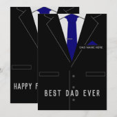 Beste DAD ooit Vaderdag Kaart gepersonaliseerde na (Voorkant / Achterkant)