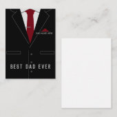 Beste DAD ooit - voeg Jouw naam/Tekst toe - Gepers Notitiekaartje (Voorkant / Achterkant)