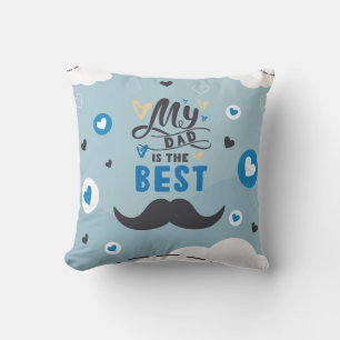 Beste Dad Sky Blue Outdoor Kussen
