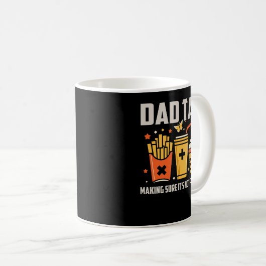 Beste Dad Tax Design voor mannen Funny Vaderdag Koffiemok (Voorkant rechts)