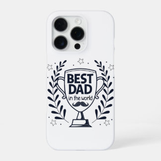 Beste Dad Trophy Design - Vaderdag cadeau iPhone 16 Pro Hoesje