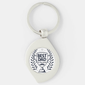 Beste Dad Trophy Design - Vaderdag cadeau Sleutelhanger