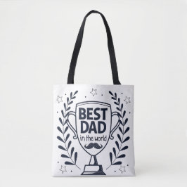 Beste Dad Trophy Design - Vaderdag cadeau Tote Bag