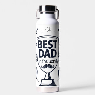 Beste Dad Trophy Design - Vaderdag cadeau Waterfles