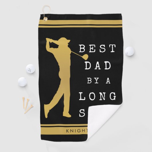 BESTE DAD VAN EEN LANGE SHOT, AANGEPAST GOLFHANDDOEK (Insitu)