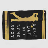 BESTE DAD VAN EEN LANGE SHOT, AANGEPAST GOLFHANDDOEK (Horizontaal)